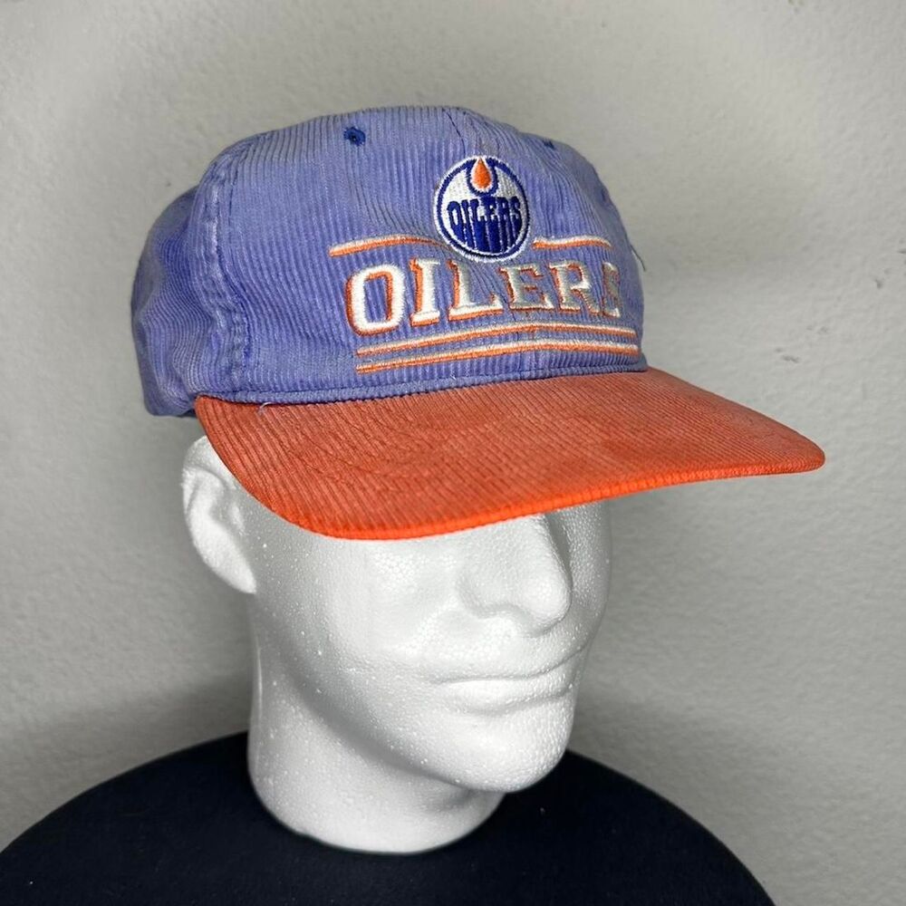 Vintage Corduroy Edmonton Oilers snapback